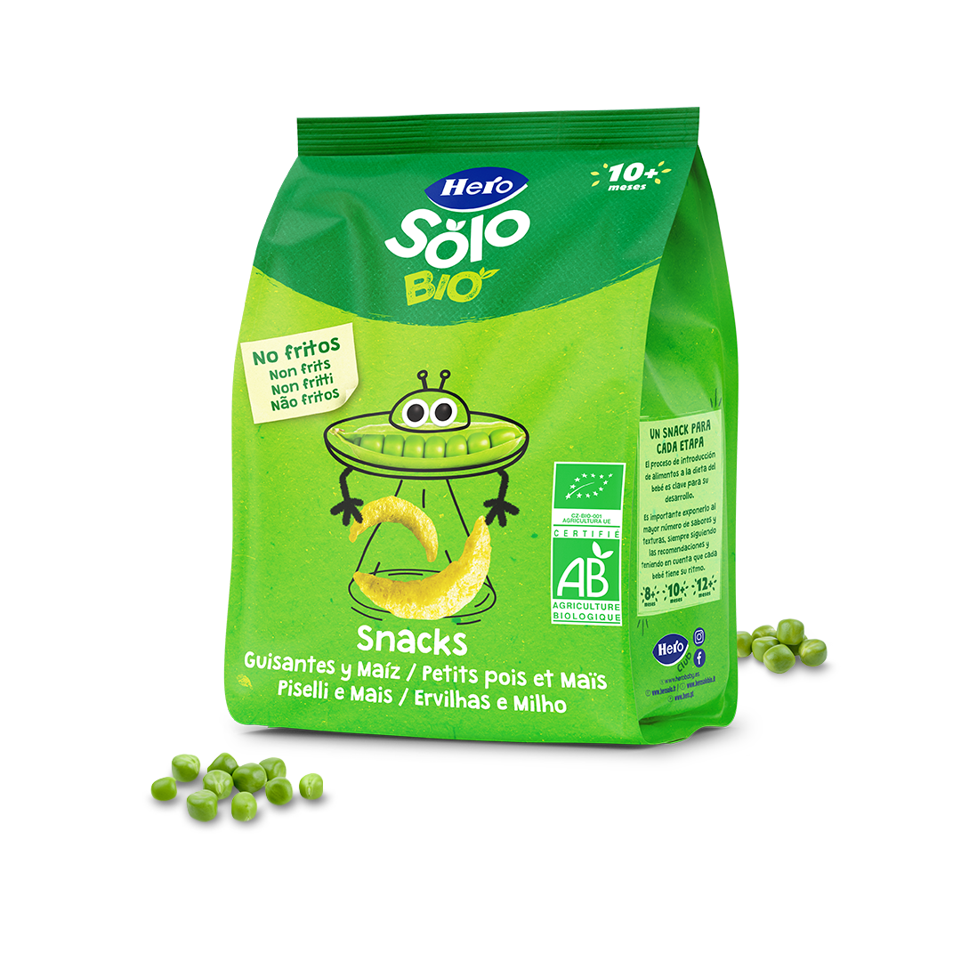 Snacks Hero Solo Bio Guisantes y Maíz