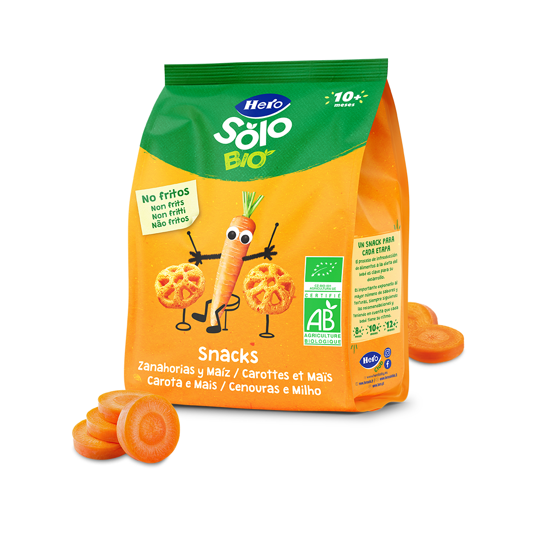 Snacks Hero Solo Bio Zanahorias y Maíz