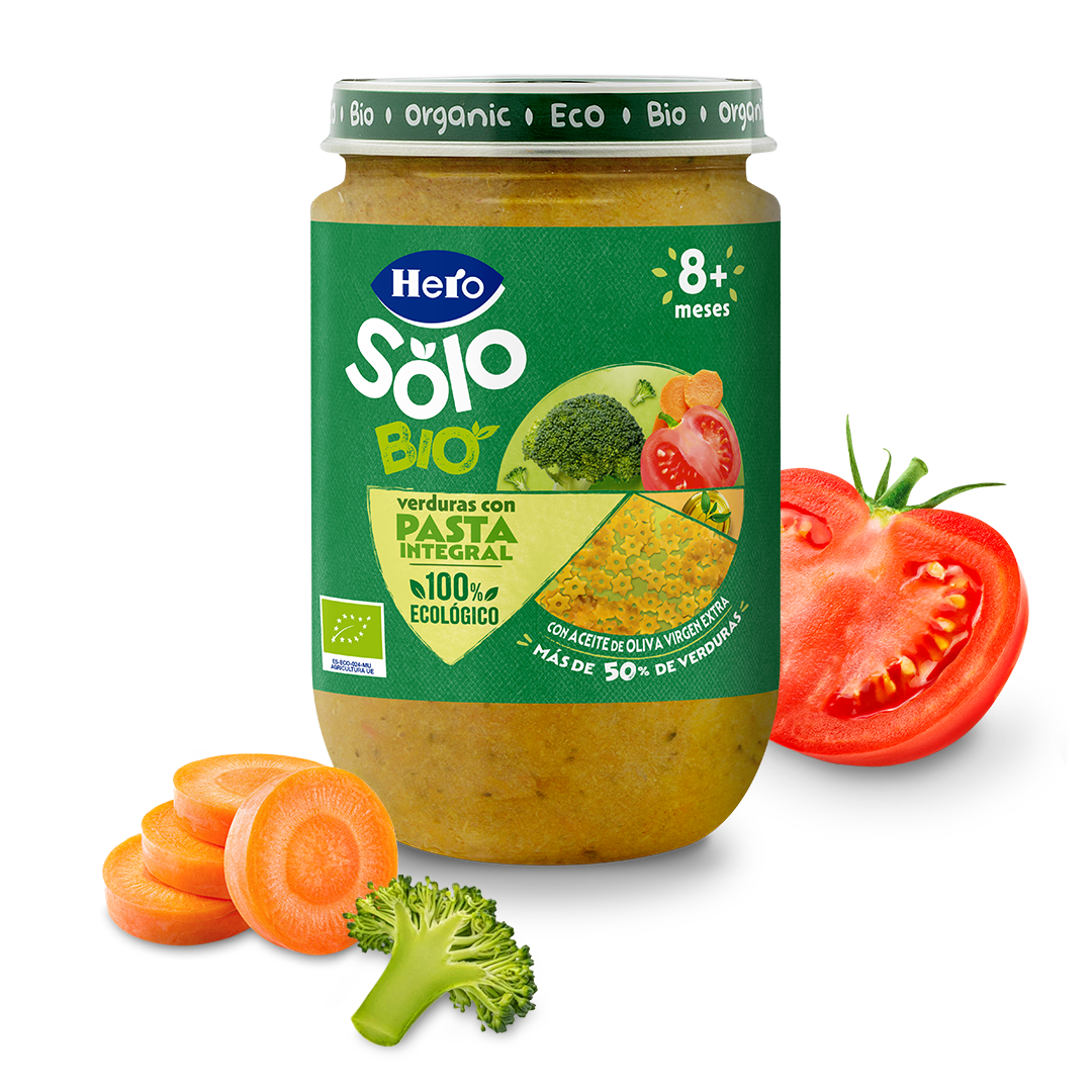 Tarrito Hero Solo Bio verduras con pasta integral