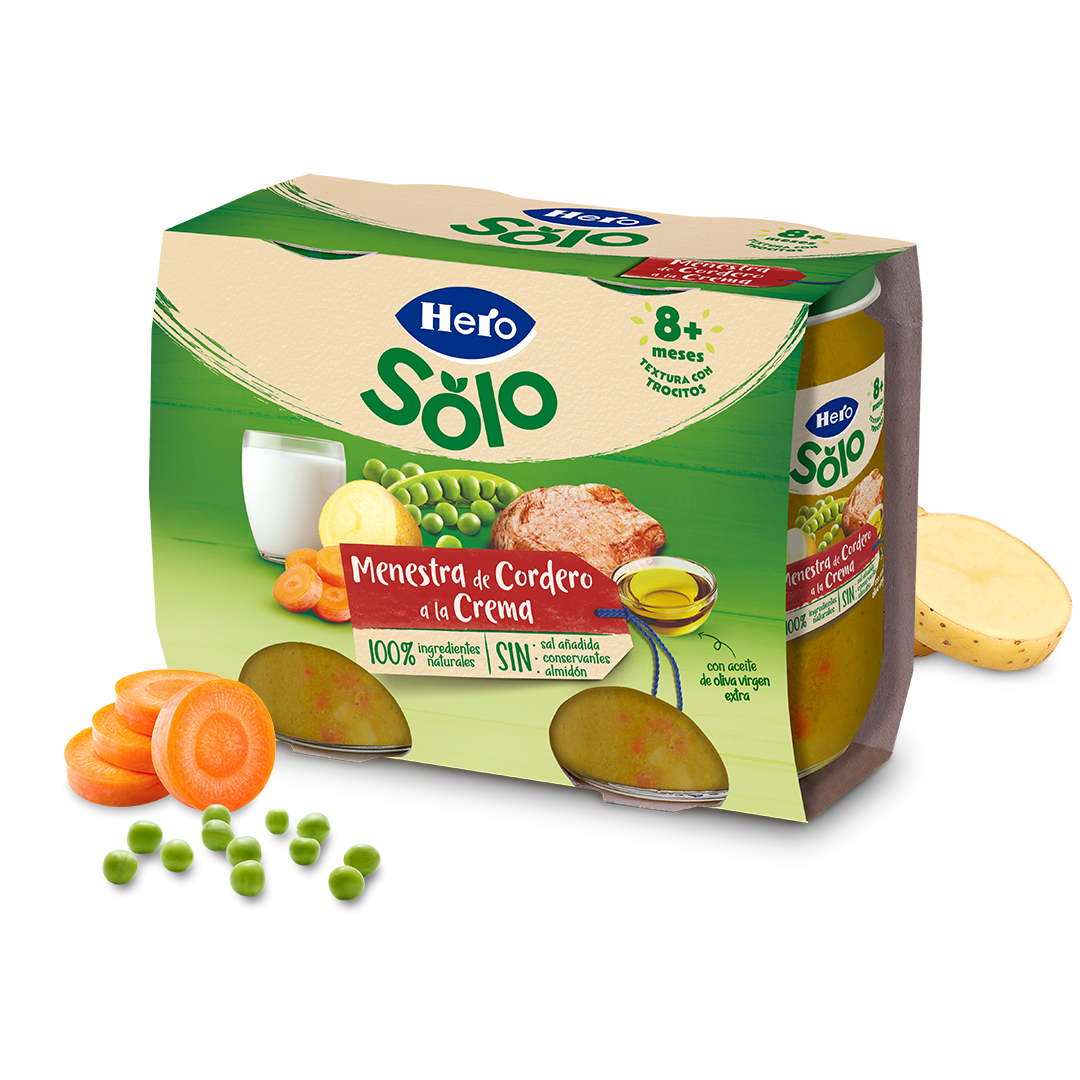 Tarrito Hero Solo menestra de cordero a la crema