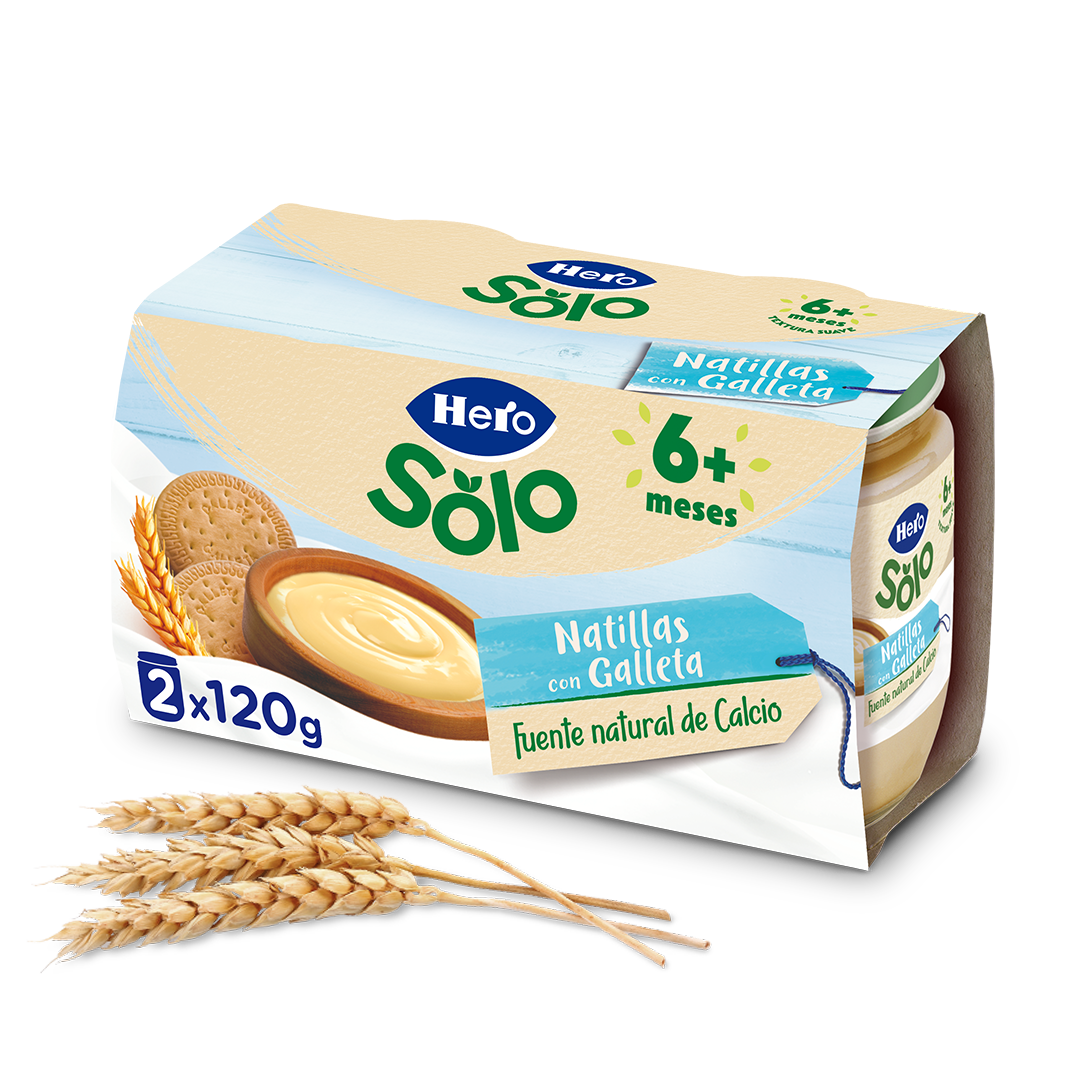Tarrito Hero Solo natillas con galletas