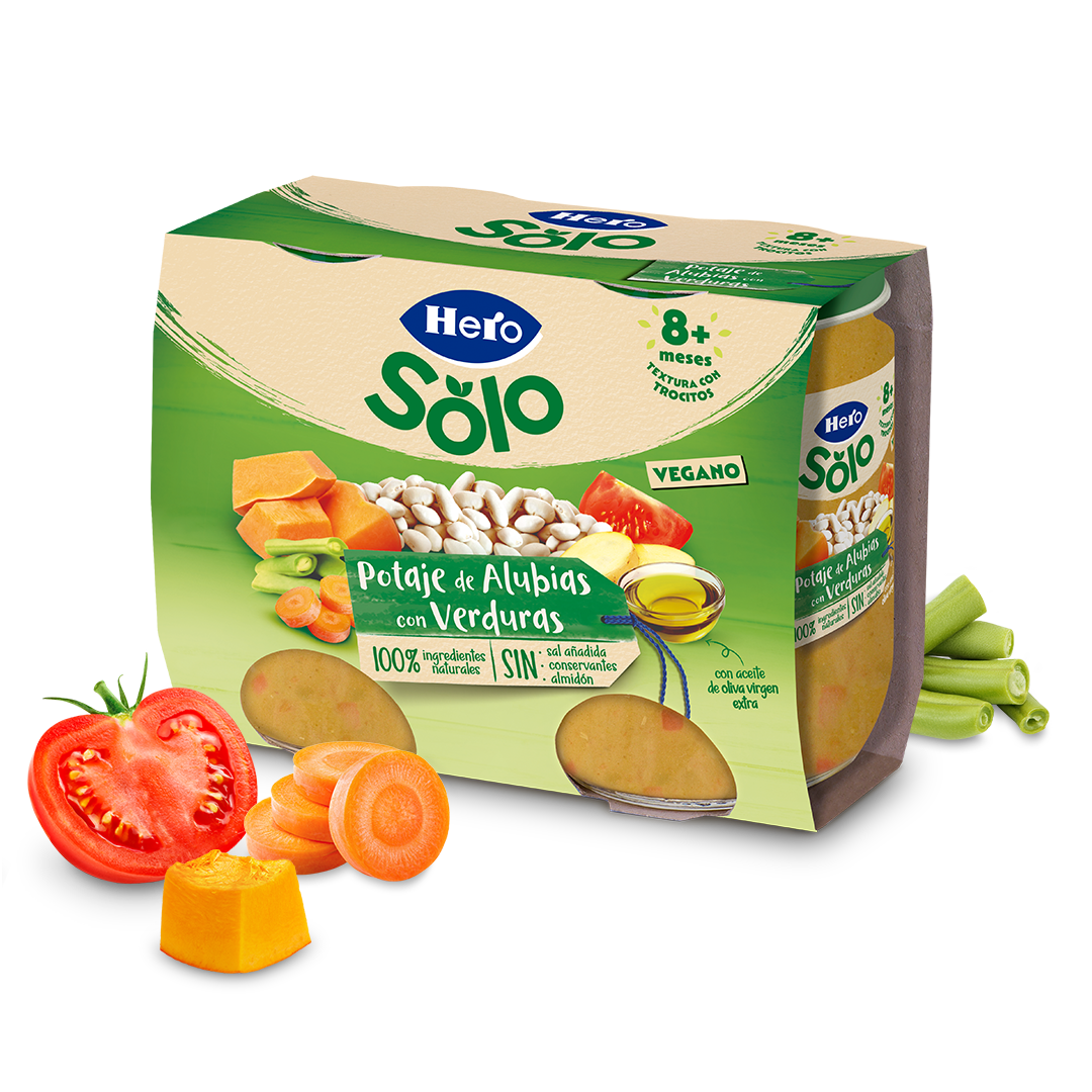 Tarrito Hero Solo potaje de alubias y verduritas