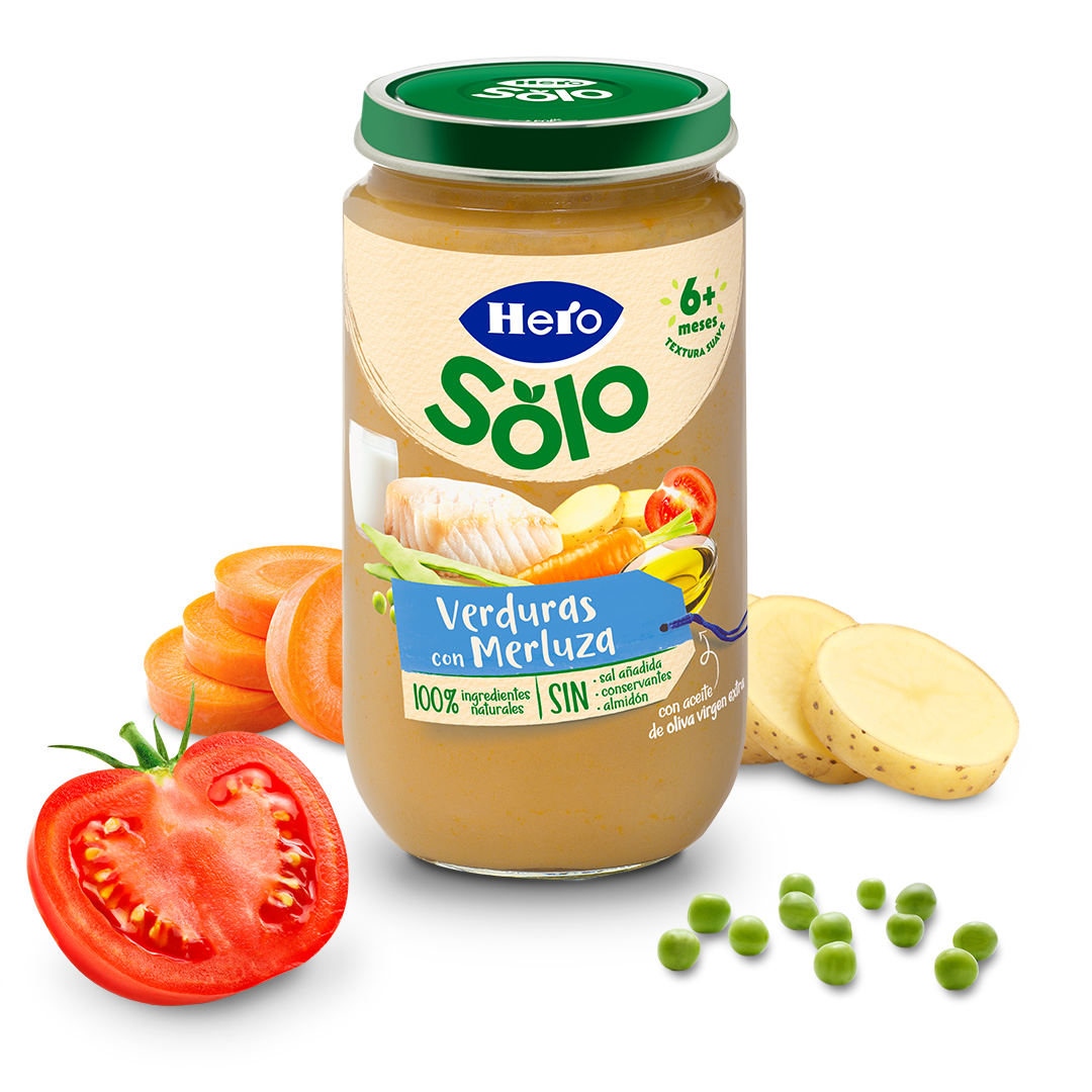 Tarrito Hero Solo verduras con merluza