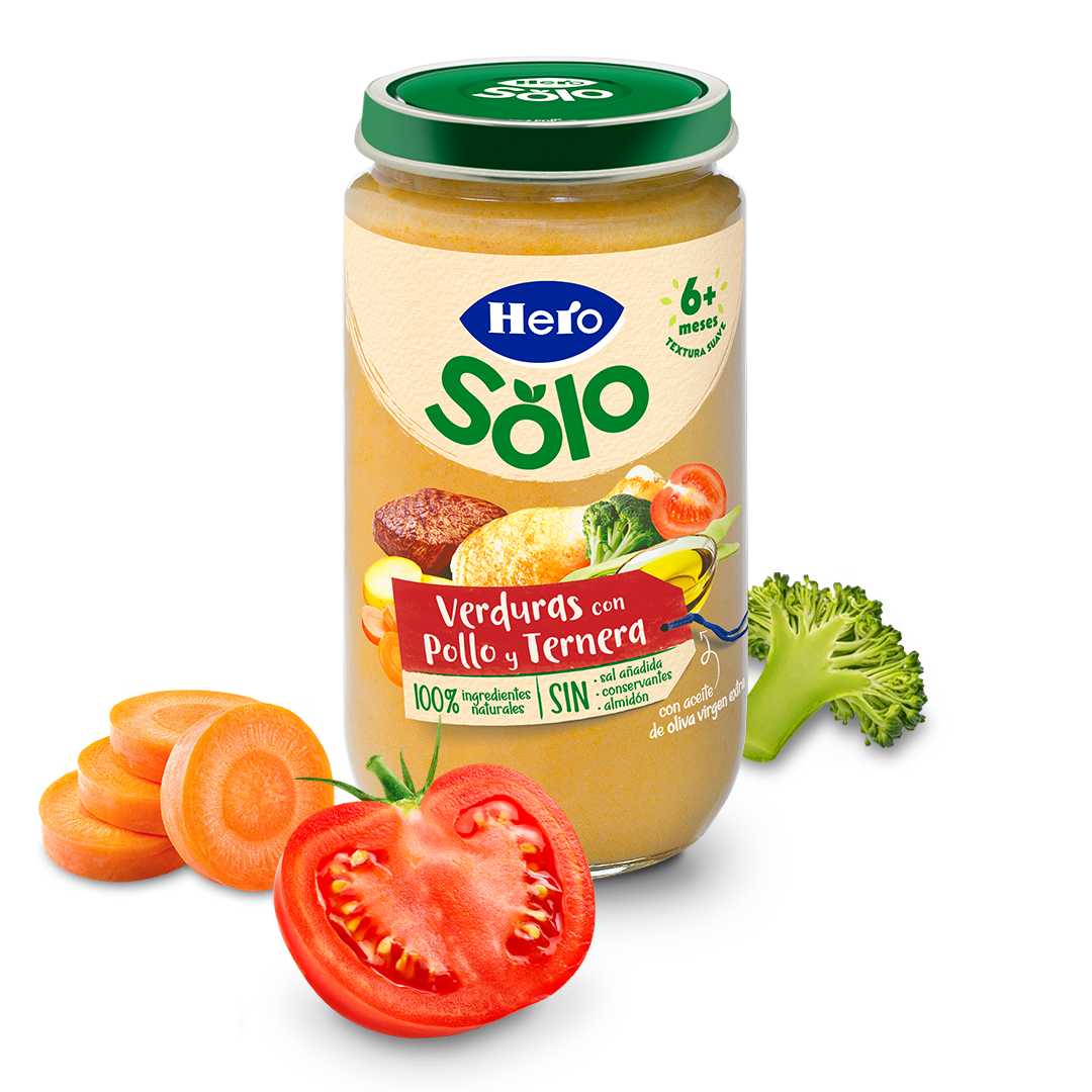 Tarrito Hero Solo verduras con pollo y ternera