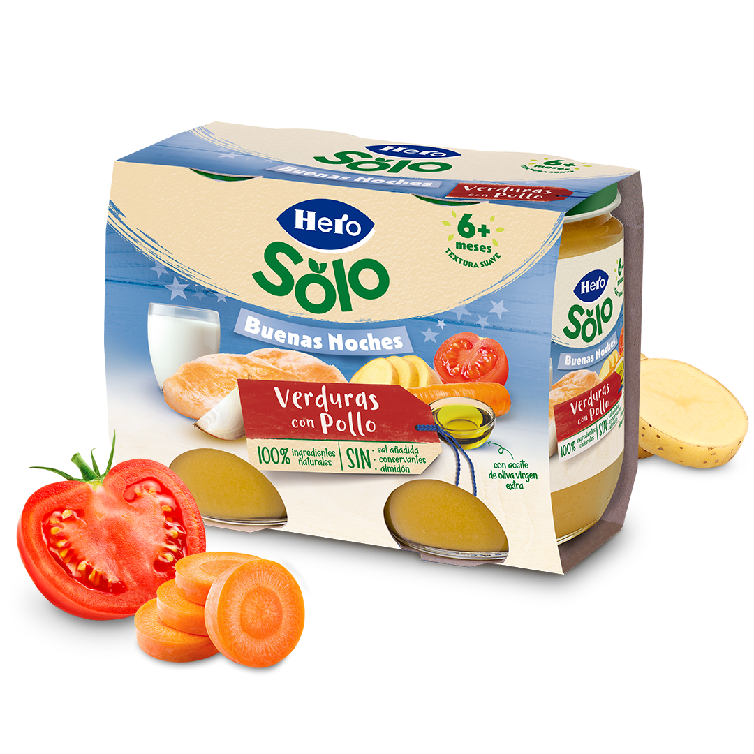 Tarrito Hero Solo verduras con pollo