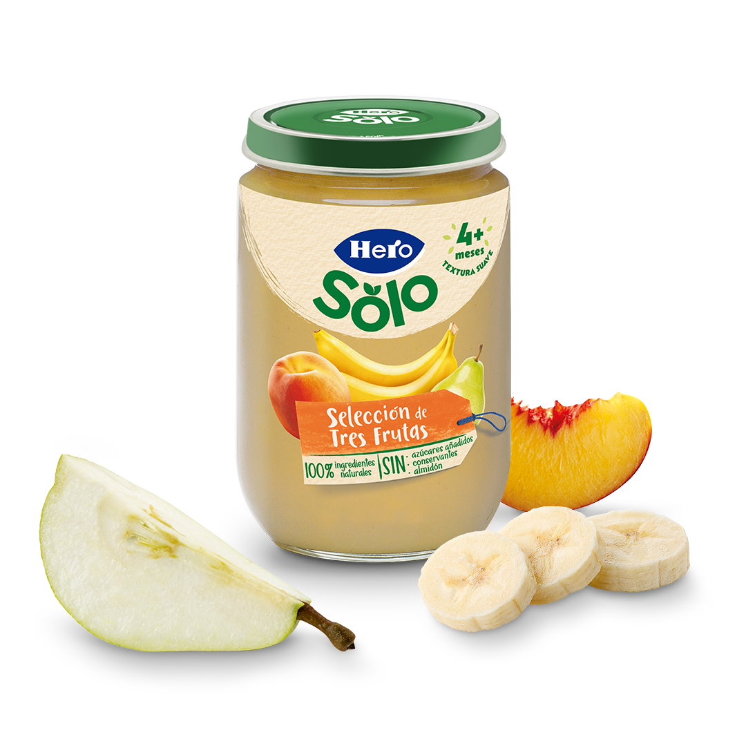 Tarrito Hero Solo selección de tres frutas